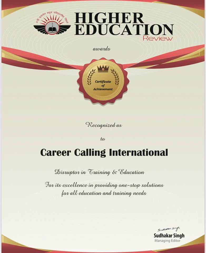Recognized as a disruptor in Training & Education - Higher Education Review