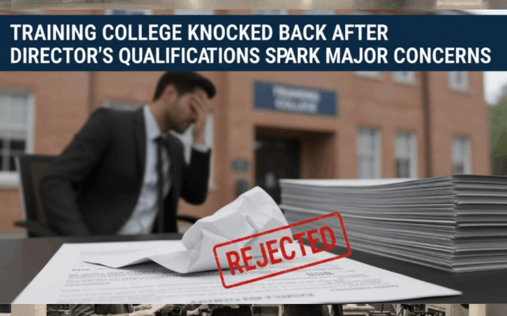 Training college knocked back after director’s qualifications spark major concerns